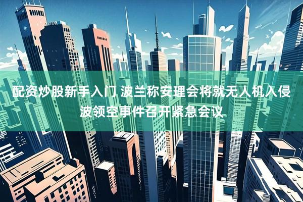 配资炒股新手入门 波兰称安理会将就无人机入侵波领空事件召开紧急会议